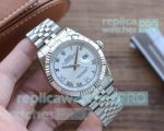 Replica Rolex Datejust Jubilee Watch White Roman Dial 40MM